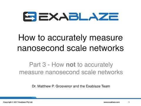 How NOT to Measure Nanosecond Scale Networks