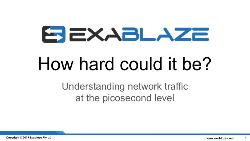 How Hard Could It Be? Understanding Network Traffic at the Picosecond Level